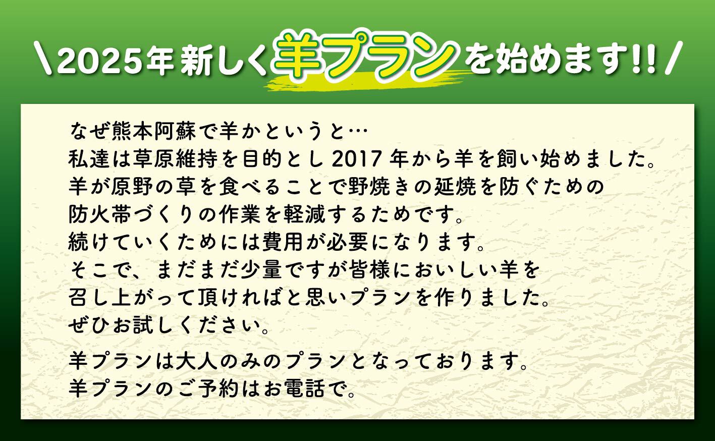 2025年新しく羊プランを始めます！！